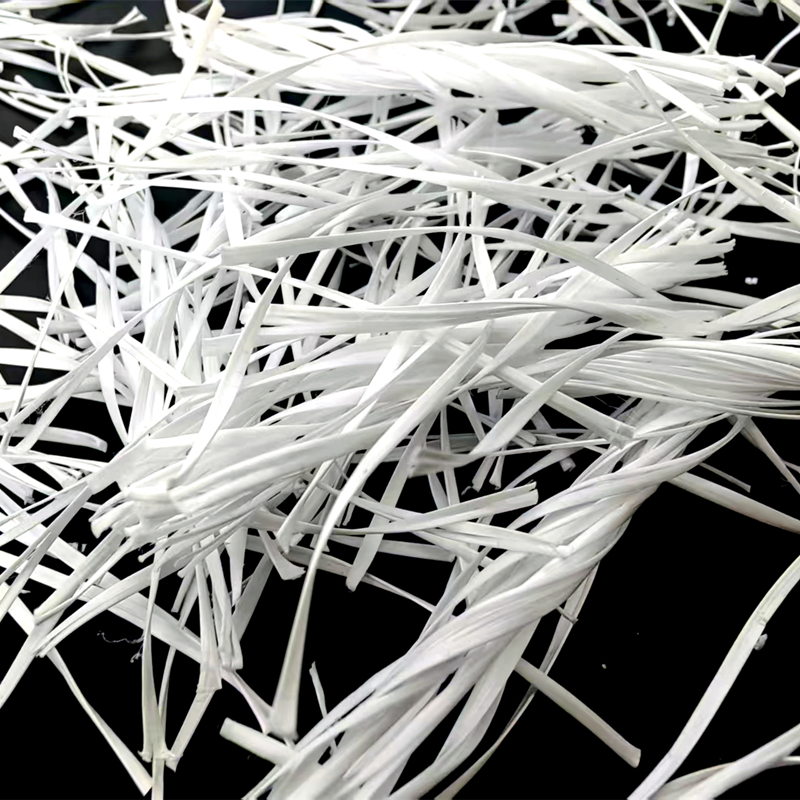 Sythetic fiber to improve concrete stregnth